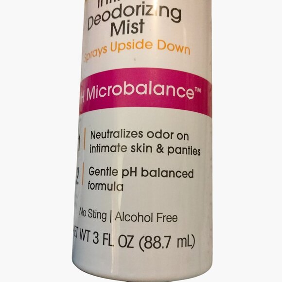 VH Essentials Intimate Deodorizing Mist On The Go 3 Fl Oz pH Balanced - Picture 2 of 4